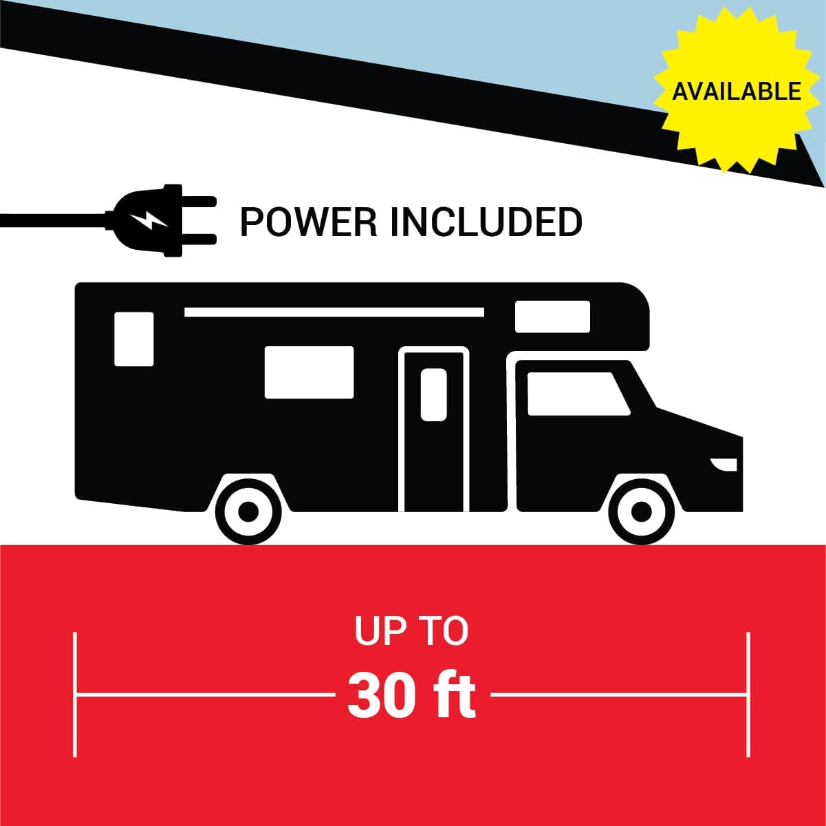 Covered Under 30 ft, with Power Book Online Now